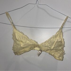 Pastel Yellow Lace Bralette by Urban Outfitters